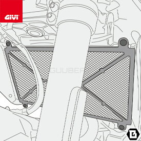 GIVI PR3127 ラジエーターガード／SUZUKI V-STROM 800SE (23)専用／ジビ