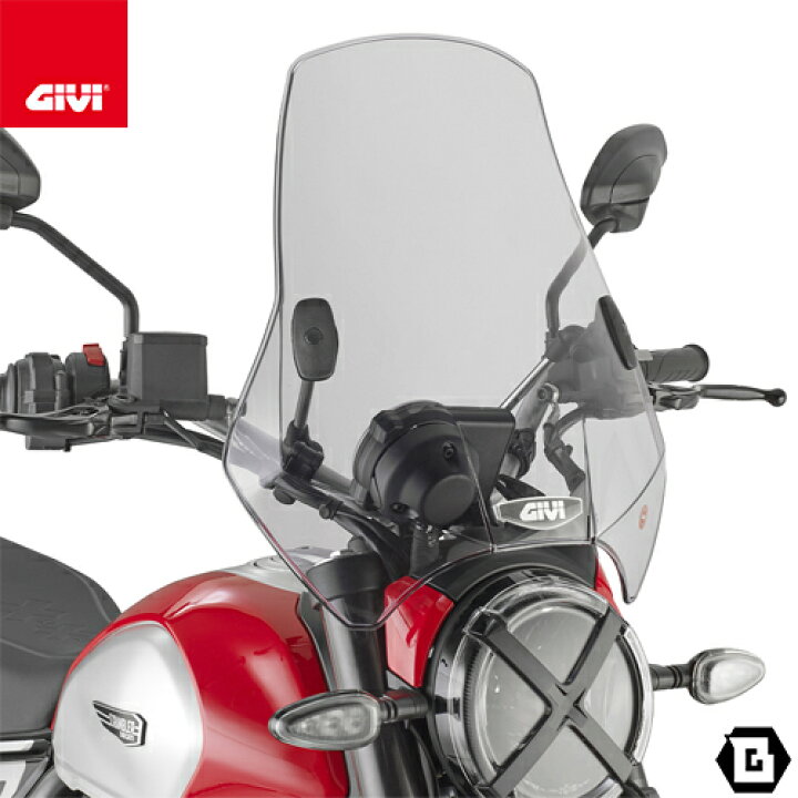 楽天市場】GIVI A660 ユニバーサルスクリーン スモーク 42.5×42cm 