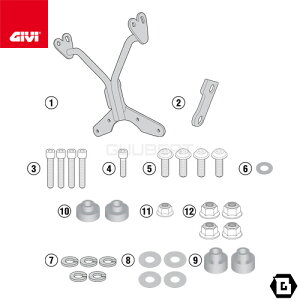 GIVI AL5115A �X�N���[��100AL�E100ALB�E140A�E140S��p ��t�L�b�g �t�B�b�e�B���O�L�b�g BMW R 1200 NINE T �Ή� ��p�݌v �o�C�N�p