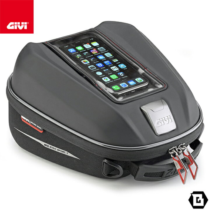 楽天市場】GIVI ST611+ タンクバッグ TANKLOCK対応 6L 防水仕様 スマホ 