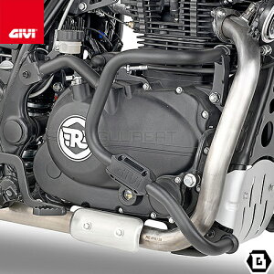 GIVI TN9050 �G���W���K�[�h �N���b�V���o�[ �u���b�N �X�`�[���� ROYAL ENFIELD �X�N���� 411 �q�}���� �x�A 650 �Ή� ��p�݌v �o�C�N�p