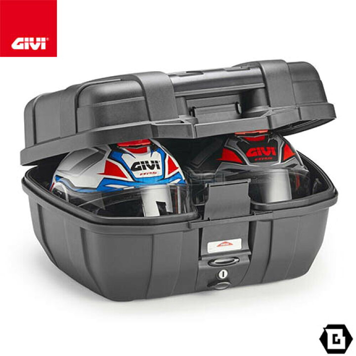 楽天市場】GIVI TRK52B TREKKER トップケース ブラックアルミカバー 