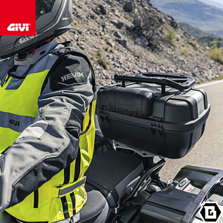 楽天市場】GIVI TRK52B TREKKER トップケース ブラックアルミカバー 