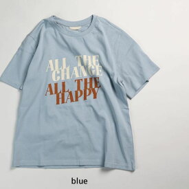 レディース ニュアンスカラー ロゴ Tシャツ 半袖 夏 韓国ファッション くすみカラー アイボリー 水色 ホワイト ブルー 白 大人用 おしゃれ 個性的 ユニーク ママ用 ゆったり カジュアル 韓国