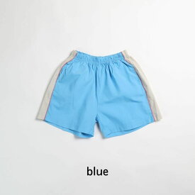 送料無料 20%OFF 子供 夏 サイドライン ハーフパンツ ポケット付 シンプル 90 100 110 120 130 水色 黄色 ライトブルー イエロー 海水浴 プール 海 キッズ 保育園 小学生 綿 韓国子供服 おしゃれ 女の子 男の子 カジュアル メール便