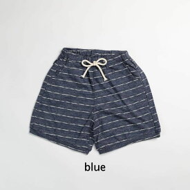 送料無料 SALE 10%OFF 夏 子供 ボーダー ハーフパンツ スウェット パイル地 ズボン 半ズボン 短パン 90 100 110 120 130 140 ブルー ピンク 赤 おしゃれ 海外子供服 男の子 女の子 シンプル 個性的 カジュアル 保育園 小学生 キッズ ジュニア