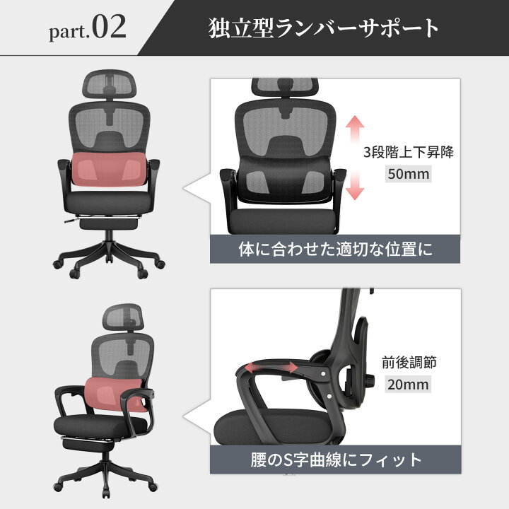 楽天市場】GXTRACE オフィスチェア 通気性 メッシュ トリガーボタン 