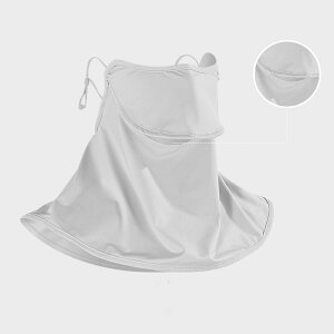 【メーカー希望小売価格3480円→1380円】 フェイスカバー フェイスマスク ネックカバー レディース UVカット 日焼け対策 息苦しくない UPF50+ 紐調整可 接触冷感 夏新作 アウトドア