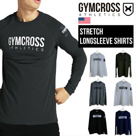 GYMCROSS (ジムクロス)トレーニング フィットネスウェア プリント長袖Tシャツ ラグランスリーブ【メンズ】gc-ss2