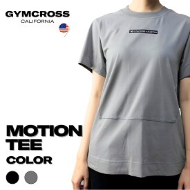 【SALE セール】GYMCROSS ジムクロス MOTION TEE メッシュ切替半袖Tシャツ トレーニングウェア フィットネスウェア ジムウェア スポーツウェア ランニングウェア ヨガ ズンバ レディース ウィメンズ wgc-006