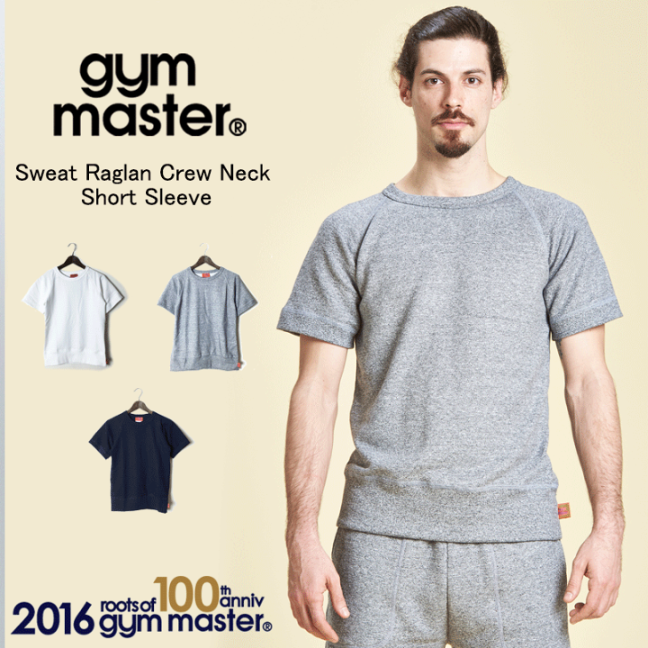 楽天市場】gym master(ジムマスター）Sweat Raglan Crew Neck Short 