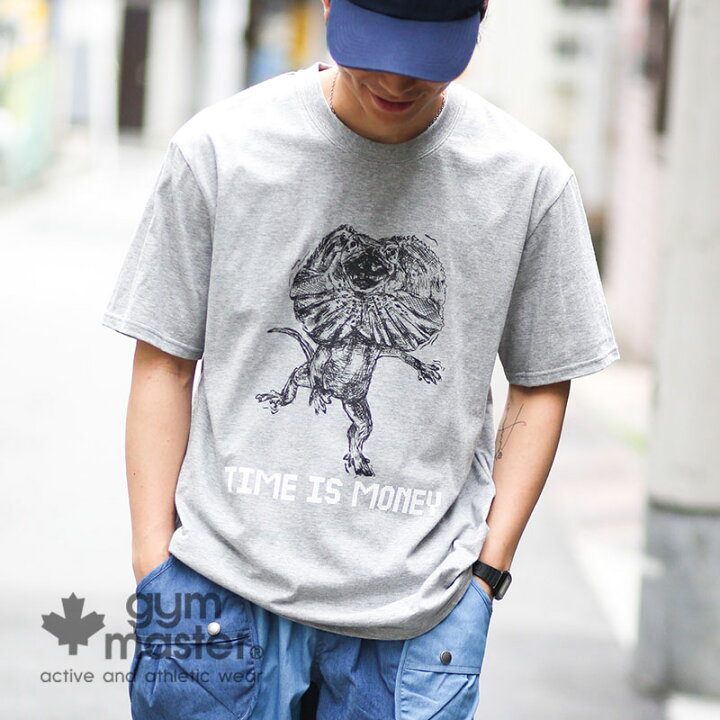 楽天市場 Gym Master ジムマスター 公式time Is Money Teetシャツ 日本製 国産 メンズ レディース カジュアル ブランド 大きいサイズ エリマキトカゲ 綿100 ドライ 白 おしゃれ 短袖 T恤 G Gym Master On Line Shop