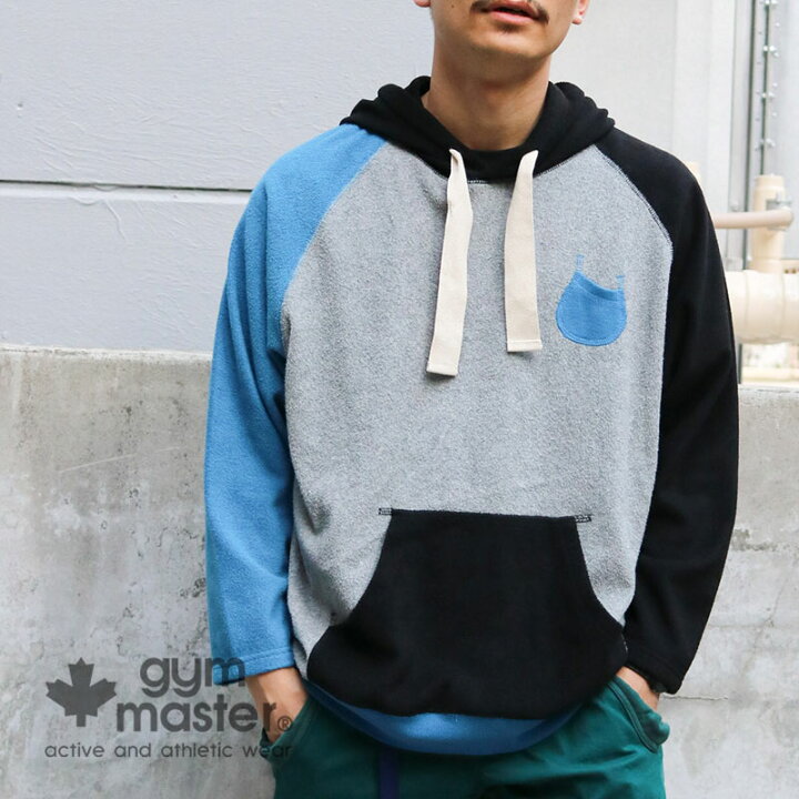 楽天市場 Gym Master ジムマスター 公式両面パイル8分袖プルパーカーメンズ レディース ユニセックス パイル タオル地 プルパーカー フード カンガルーポケット G Gym Master On Line Shop
