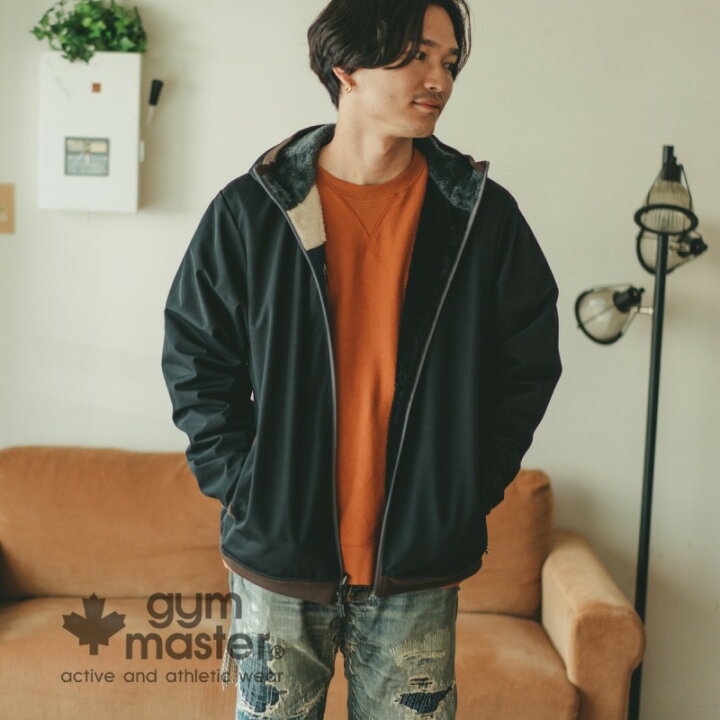楽天市場】gym master 公式リバーシブルボア×タスロンフードジャケット 