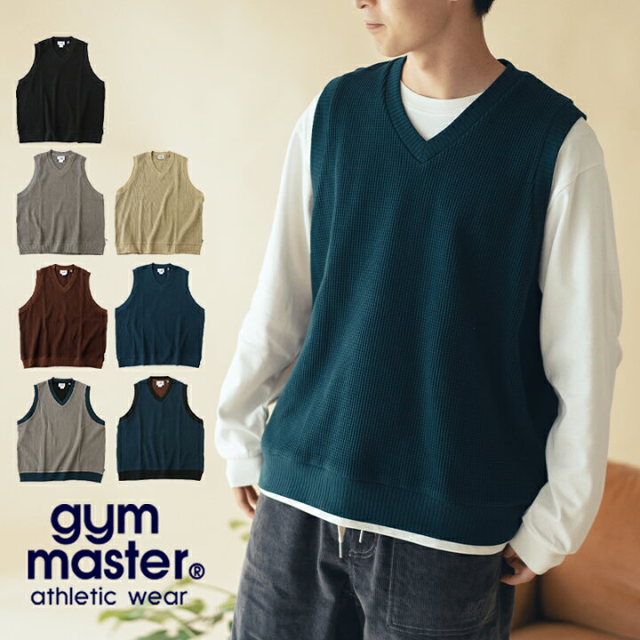 楽天市場】gym master(ジムマスター)公式 ワッフルベスト｜メンズ 