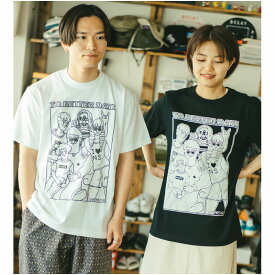 gym master(ジムマスター)公式5.6oz Family Photo Tee｜メンズ レディース｜ユニセックス｜丸首｜クルーネック｜半袖｜覆面レスラー 発泡プリント プリントtシャツ｜カジュアル おしゃれ おもしろい かわいい｜部屋着 T恤衫｜G892687