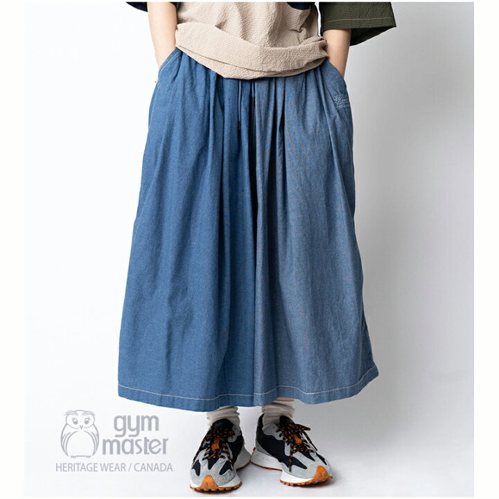 楽天市場】gym master 公式シャンブレーワイドパンツレディース  