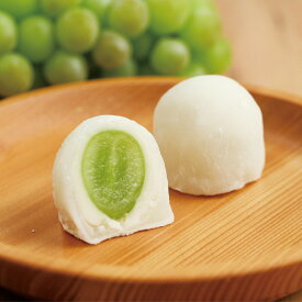 秋 スイーツ ギフト 誕生日 プレゼント シャインマスカット大福 5個入 個包装 竹籠入 フルーツ大福 玉華堂「お取り寄せ おすすめ 人気 ランキング 和菓子 和生菓子 贈り物 内祝い 出産祝 お返し お礼 熨斗 のし 女友達 おしゃれ お歳暮」