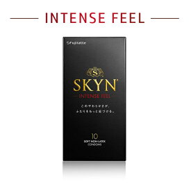 【楽天スーパーSALE限定！20％OFF！】SKYN インテンスフィール 10個入 コンドーム 避妊具 ゴム 柔らかい 滑らか ドット ウェーブ 刺激的 新素材 素肌感 不二ラテ フジラテックス nhss20