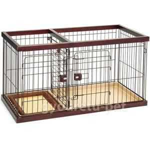 ペティオ トイレのしつけが出来るドッグルームサークルブラウンスモール  【送料無料】※大型商品の為、配送の時間指定ができません。