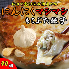 【にんにく餃子】送料無料 鉄板餃子歩夢 40個入り 冷凍餃子 仙台名物 和豚もちぶた使用 ジューシー肉汁 生餃子 国産餃子 ぎょうざ ギョウザ ギョーザ 焼き餃子 お取り寄せ グルメ 家庭用 送料無料 惣菜 中華点心 地産地消 手作り餃子