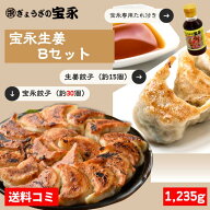【ポイント2倍】【送料無料】宝永生姜Bセット（専用たれ付き） 総重量1.23kg ぎょうざの宝永【製造元】北…