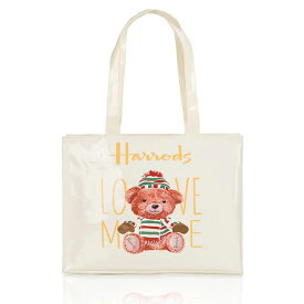 【送料無料】HARRODS ハロッズ 正規品 トートバッグ バック Lサイズ 大判 ショッピングバッグ