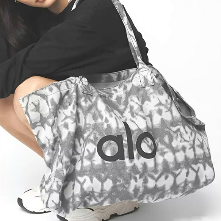 楽天市場】【送料無料】Alo Yoga（アローヨガ）Grey Tiedye Tote Bag  