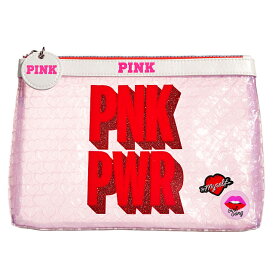 【送料無料】VICTORIA'S SECRET PNK PWR Beauty Bag ヴィクトリアシークレット ピンク ポーチ 小物入れ コスメポーチ