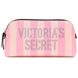 【送料無料】VICTORIA'S SECRET Signature Stripe Beauty Bag ヴィクトリアシークレット ポーチ 小物入れ 大きめ ストライプ柄