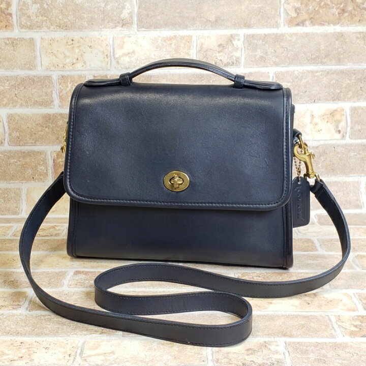 楽天市場】【中古品】オールドコーチ USA製 レザー ターンロック 2WAY  