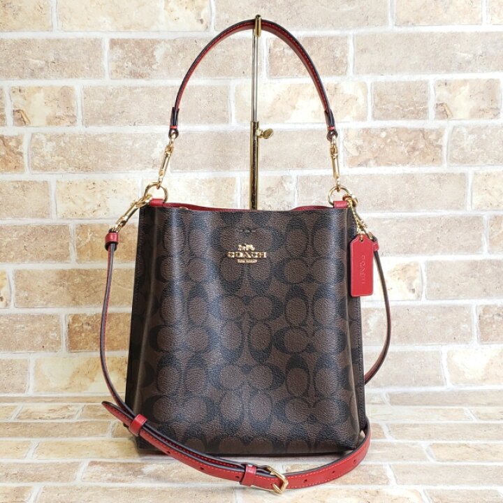 楽天市場】【中古品】美品 COACH コーチ シグネチャー PVC レザー 2WAY 