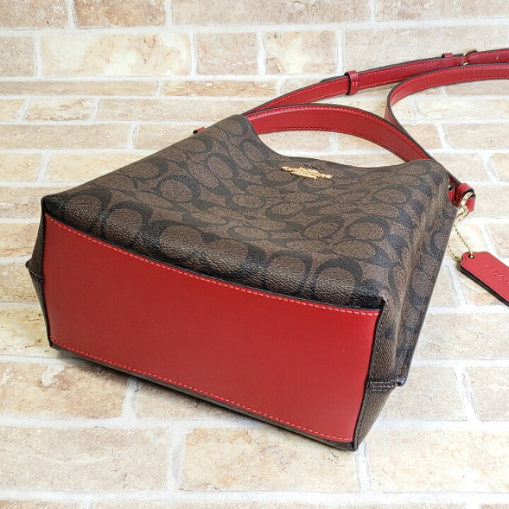 楽天市場】【中古品】美品 COACH コーチ シグネチャー PVC レザー 2WAY 