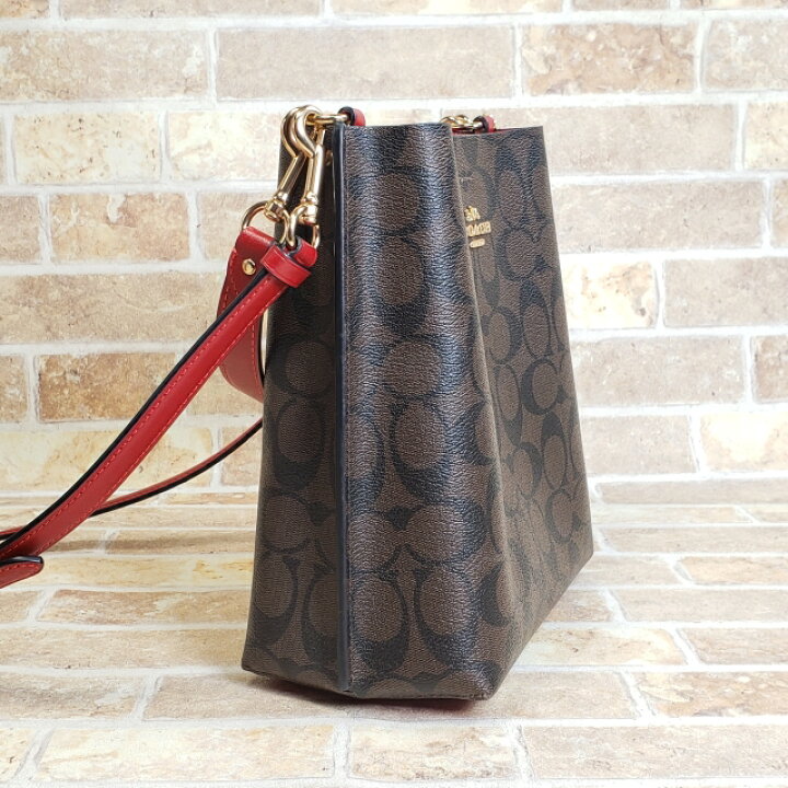 楽天市場】【中古品】美品 COACH コーチ シグネチャー PVC レザー 2WAY 