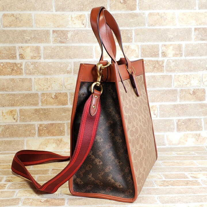 楽天市場】【中古品】美品 COACH コーチ フィールド トートバッグ 