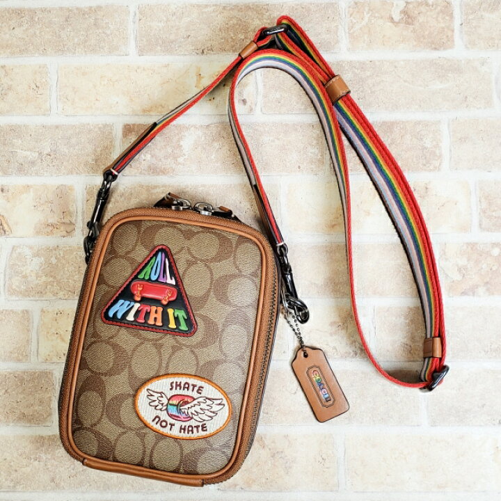 楽天市場】【中古品】コーチ COACH シグネチャー スタントン クロス 