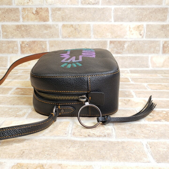 楽天市場】【中古品】美品 コーチ キースヘリング レザー カメラバッグ 