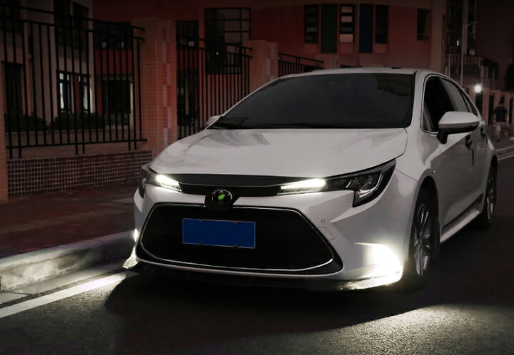 激安/新作 ワット 成形用トヨタカローラ2019-2020セダンEU カバーW 1セットLEDフォグライトランプ 1Set LED Fog Lights Lamp w Cover Molding For Toyota Corolla 2019-2020 Sedan EU cinemusic.net