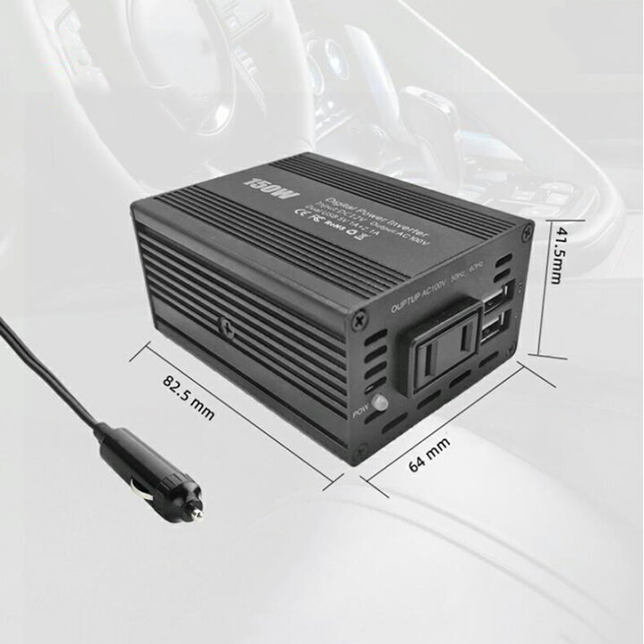 楽天市場 インバーター シガーソケット コンセント Usb チャージャー 12v 100v 車載 充電器 車中泊グッズ カーインバーター シガーソケット からコンセントに変換 Tx081 ジーゼットエリア