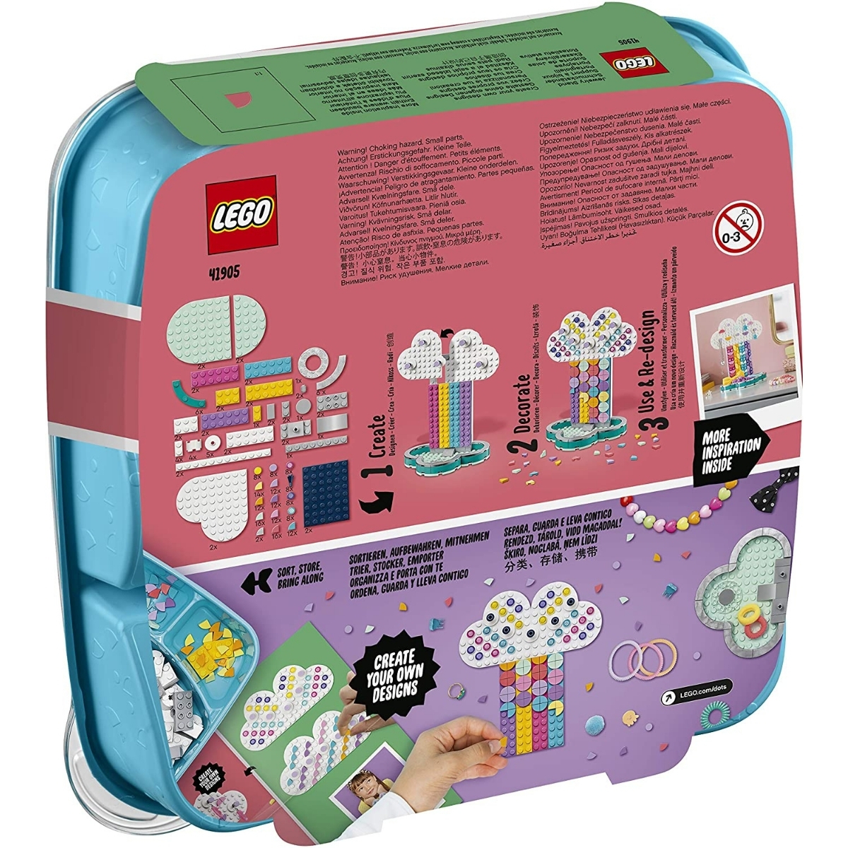 【41905】 レゴ ドッツ DOTS 虹ジュエリースタンド LEGO おもちゃ ブロック遊び 創造力 教育 子ども 女の子 思考能力 問題解決能力  かわいい ジュエリー | ｇｚｅｒｏ３楽天市場店