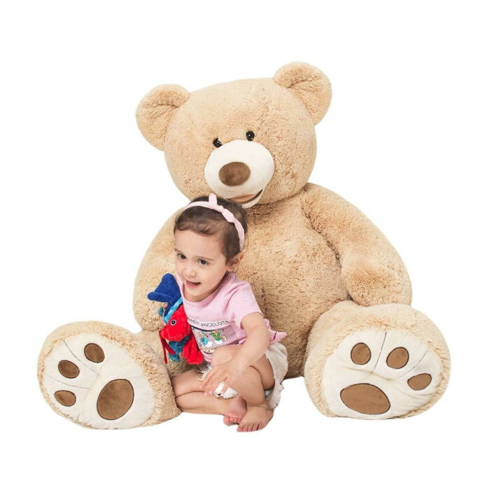 楽天市場 クリーム コストコで大人気 Hugfun クマのぬいぐるみ クリーム色 約 134cm 大 サイズ コストコ くま クマ ベアー 熊 ぬいぐるみ 大きい 肌色 黄白色 テディベア アイボリー Costco プレゼント 贈り物 クリスマス ｇｚｅｒｏ３楽天市場店