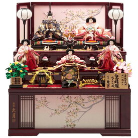 雛人形 ひな人形 久月 【2026年新作】桐製収納三段飾り 引出し式 皇雅雛 衣裳着 五人飾り 三五親王 芥子官女 お雛様