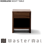 マスターウォール モアレス ナイトテーブル （W350 D350 H450）MORELESS NIGHT TABLE ウォールナット Masterwal エディションストア福井