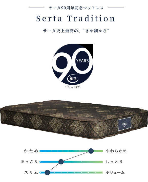 楽天市場】【ポイント20倍】新品 Serta サータ トラディション 