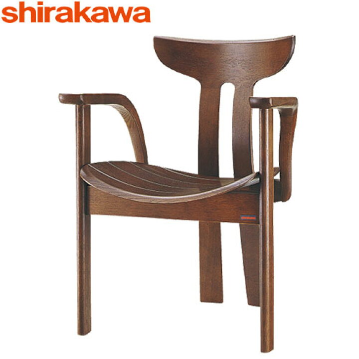 楽天市場】シラカワ家具 ポロックチェア S-721 板座 レッドオーク 