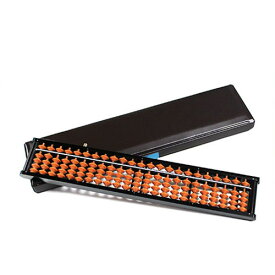 ■播州小野そろばん プラスチック ワンタッチそろばん 4玉23桁 ケース付(ダークブラウン) 算盤 ソロバン 珠算 播州小野 兵庫県小野市