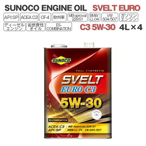 SUNOCO GWIC SVELT EURO (XFg[) C3 5W-30 4L×4 @llp IC