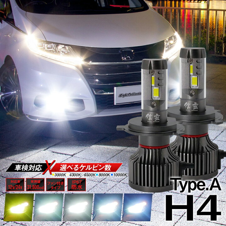 楽天市場】ミラ アヴィ L250 260 LEDヘッドライト H4 Hi/Lo 信玄 XR 