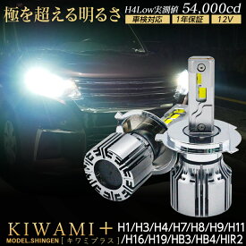 LED ヘッドライト 信玄 キワミプラス H1 H3 H4 H7 H8 H11 H16 H19 HB3 HB4 HIR2 実測値 H4/54000cd 1年保証 車検対応 キャンセラー内蔵 45W 12V対応 バルブ フォグ kiwami＋ X04