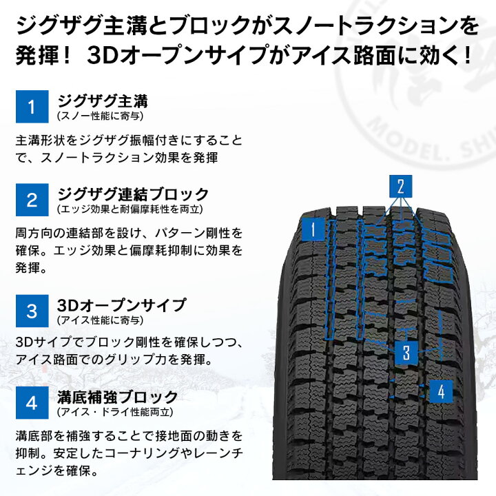 楽天市場】TOYO トーヨータイヤ DELVEX 935 デルベックス 195/80R15 